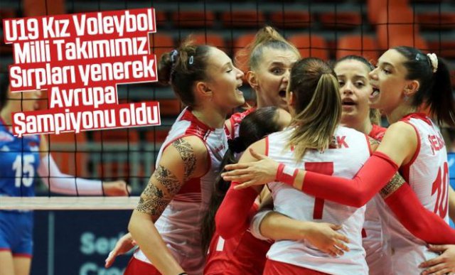 U19 Kız Voleybol Milli Takımı Avrupa Şampiyonu oldu